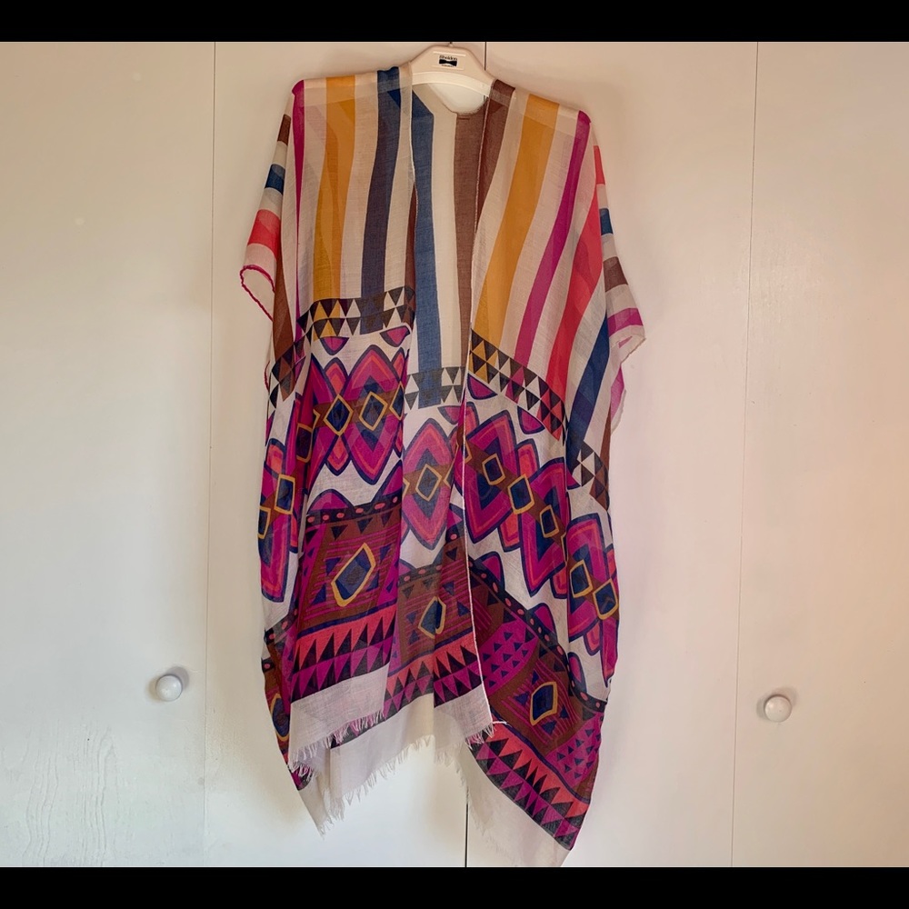 Anthropologie colorful kimono